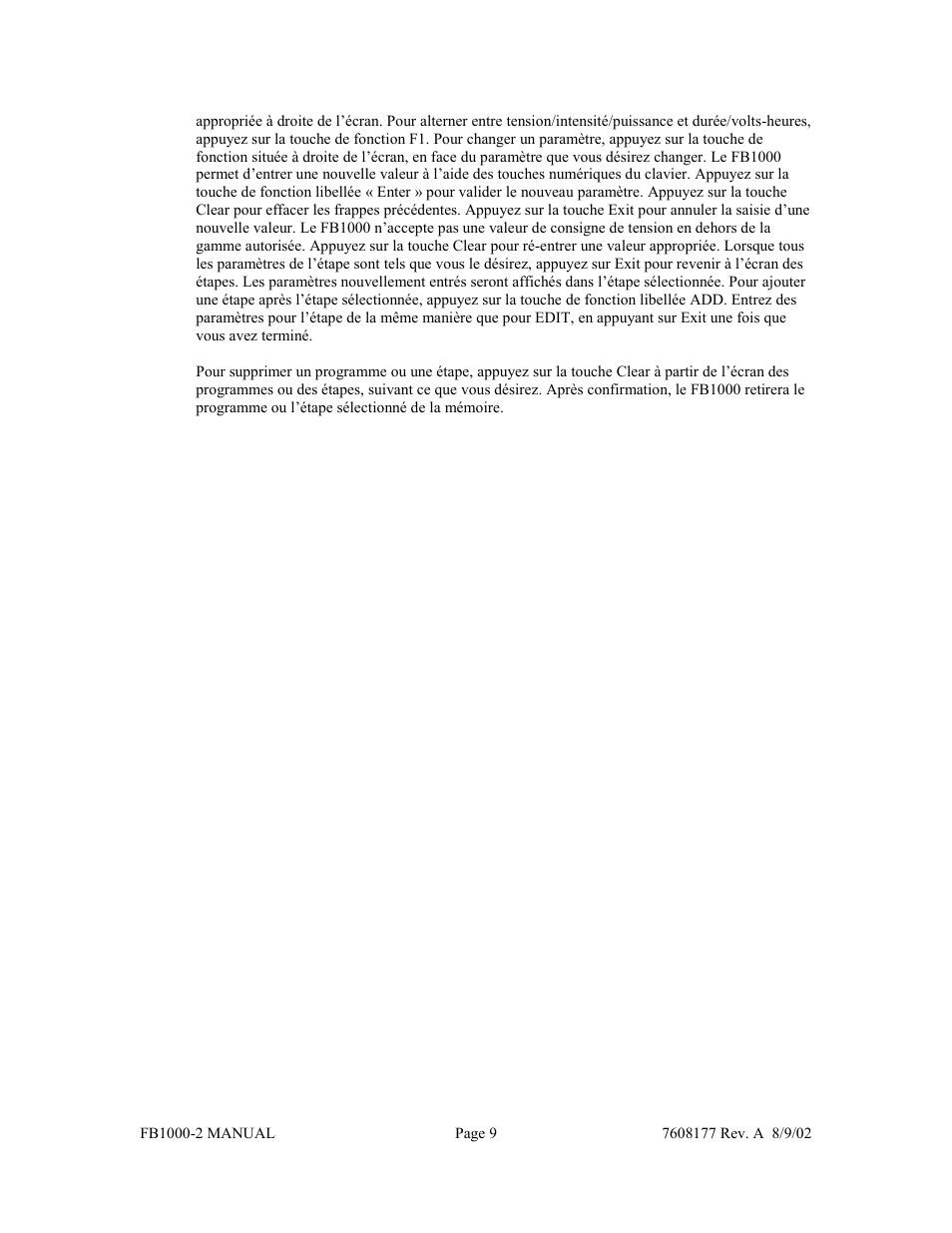 Fisher FB1000-2 User Manual | Page 21 / 50