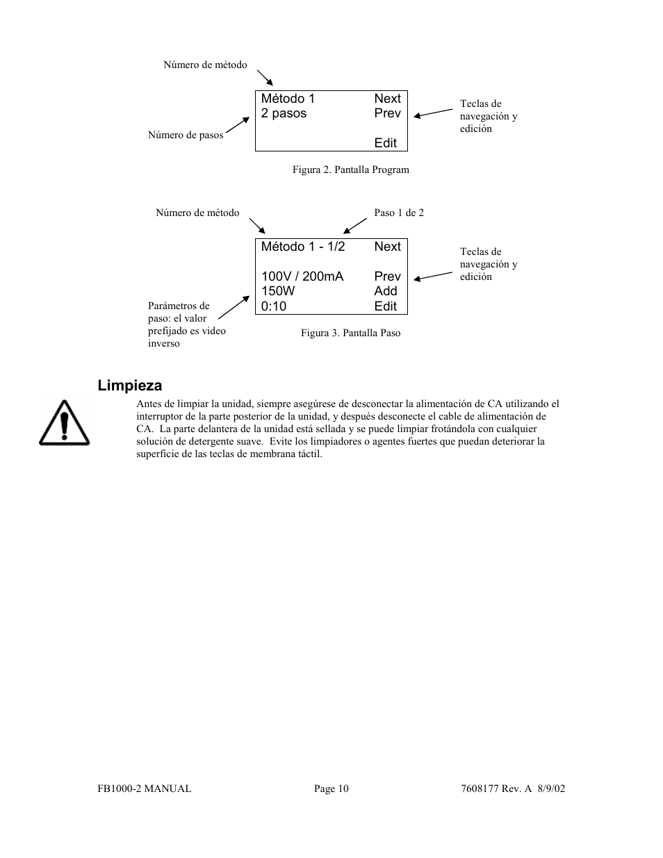 Limpieza | Fisher FB1000-2 User Manual | Page 46 / 50