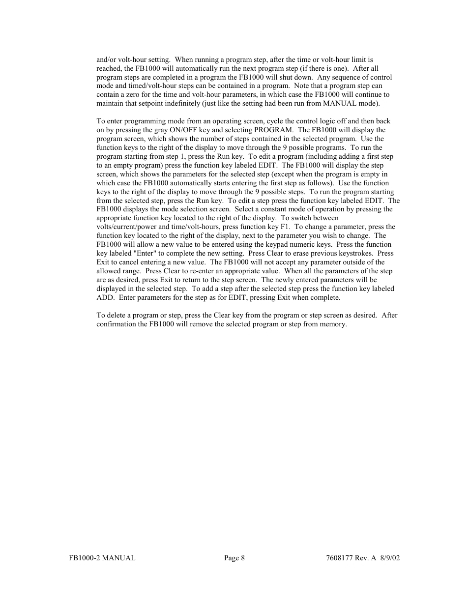 Fisher FB1000-2 User Manual | Page 9 / 50