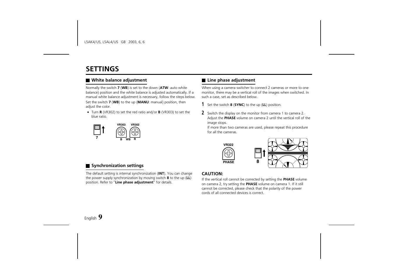 Settings | Fisher VDC-D2184VA User Manual | Page 10 / 16
