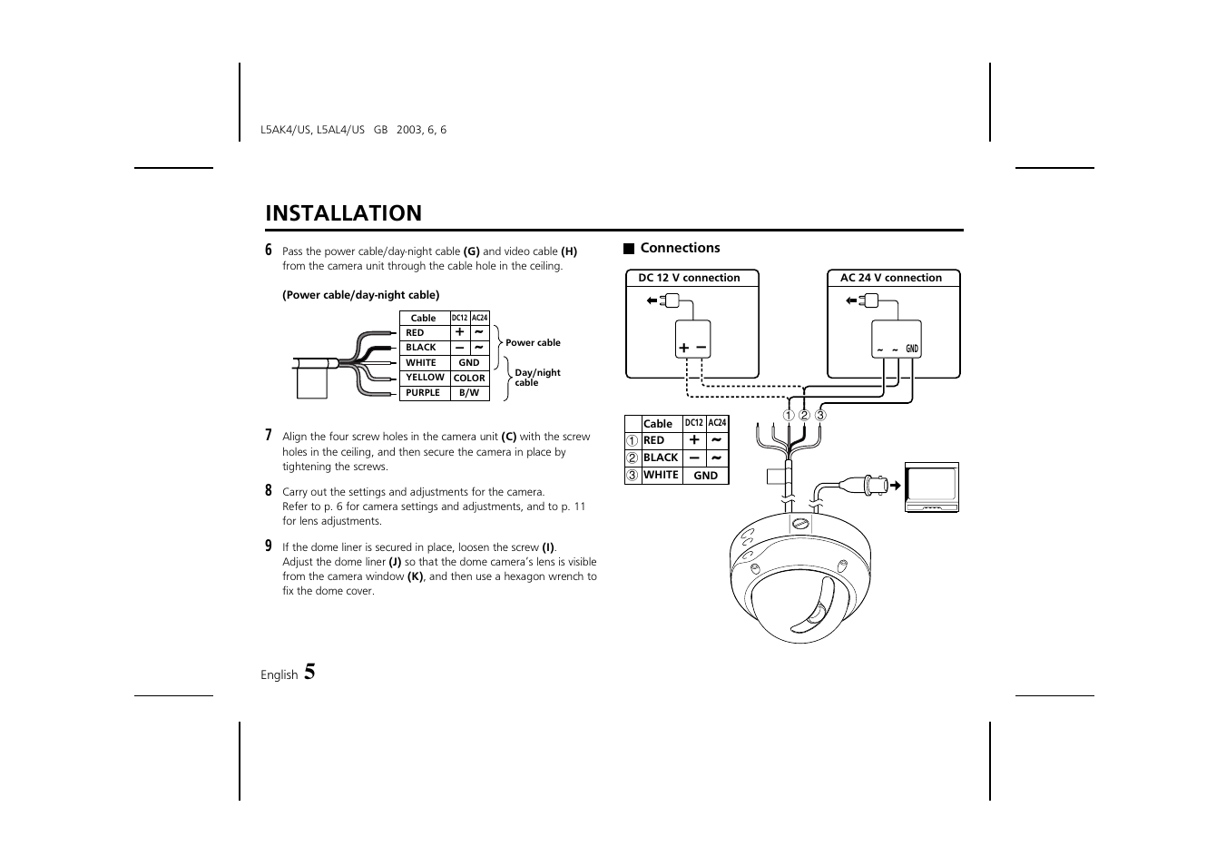 Installation | Fisher VDC-D2184VA User Manual | Page 6 / 16