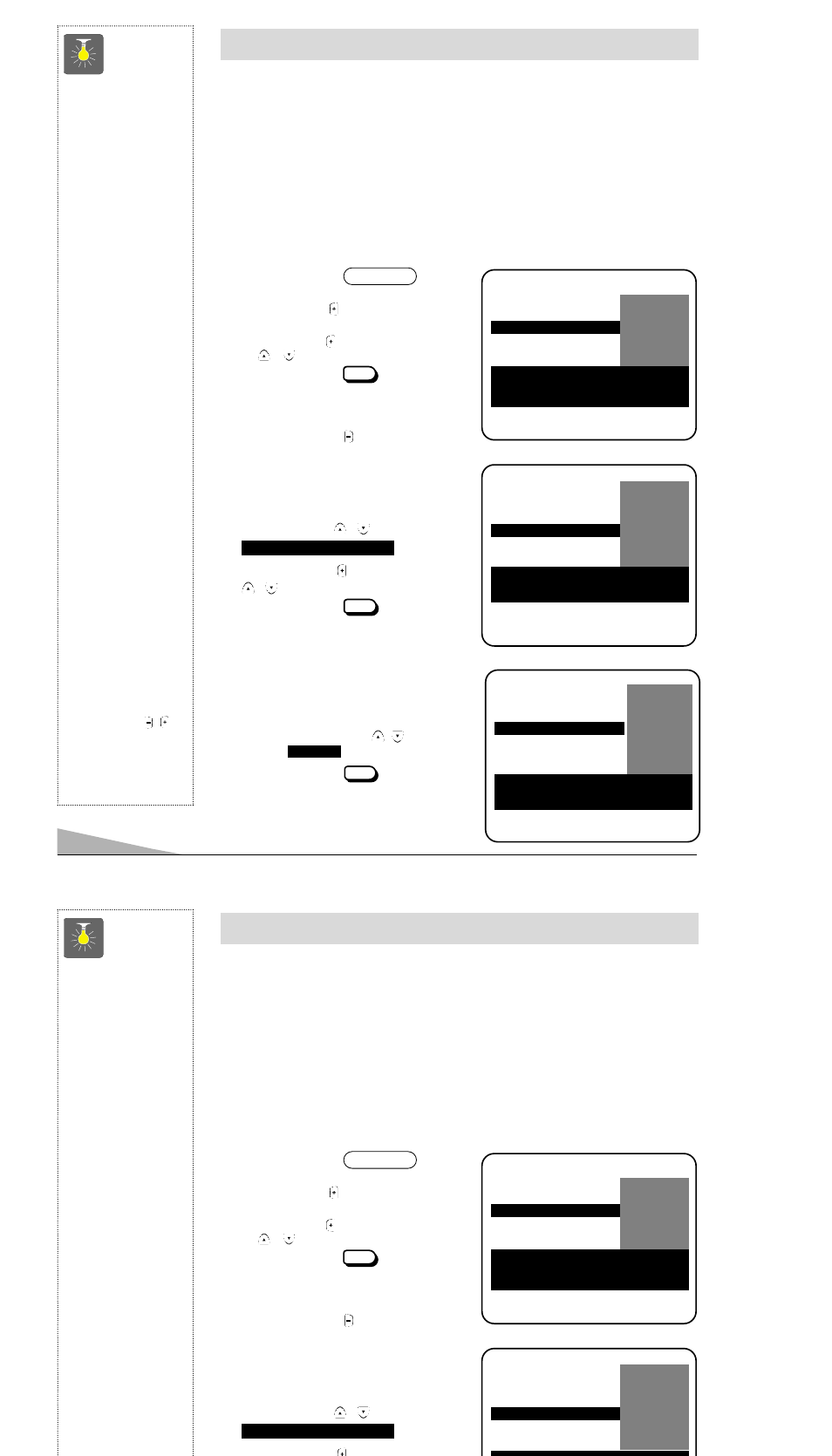 Operacion de guía-v, Ajuste de la clasificación de películas, Consejos rápidos | Fisher PC-25S00 User Manual | Page 28 / 32