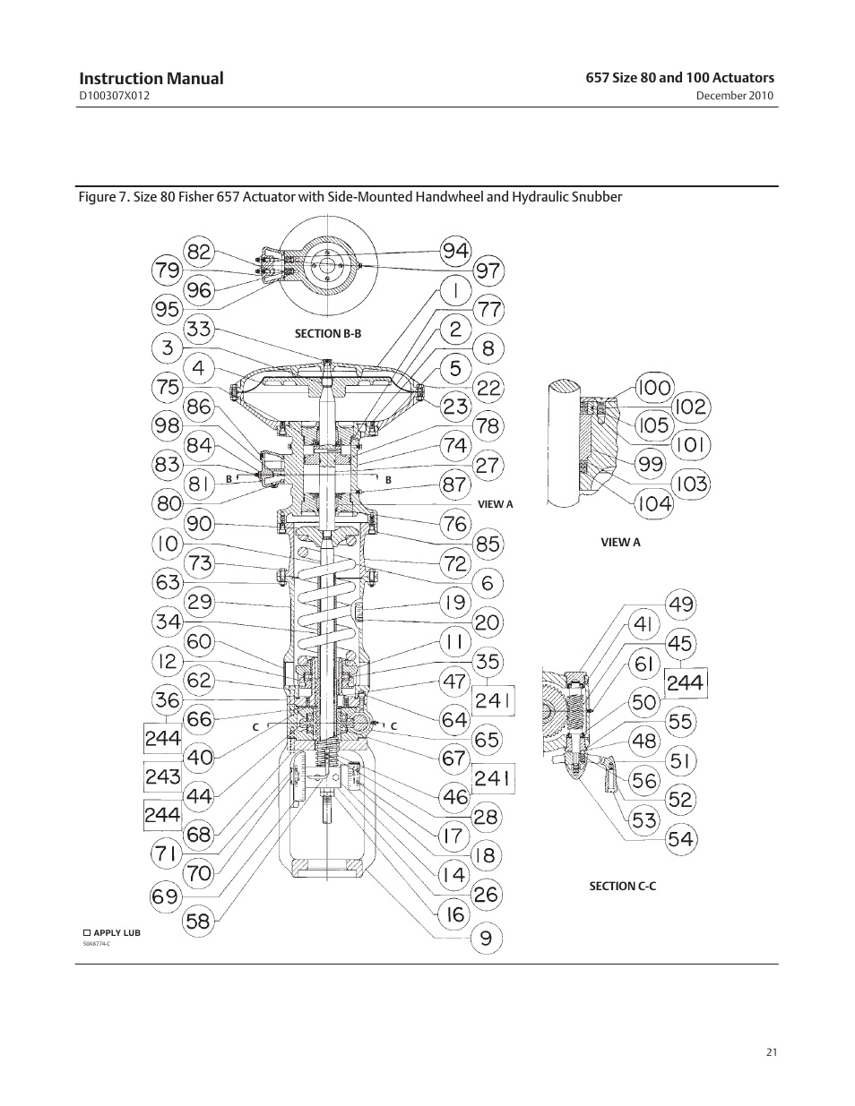 Instruction manual | Fisher 657 User Manual | Page 21 / 24