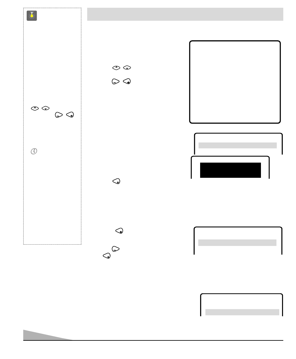 Tv adjustment and setup, Quicktips, How to make adjustments | Setting the clock, Set ting audio mode, Always follow on-screen instructions, All tv adjustments are controlled through the menu | Fisher PC-27F20 User Manual | Page 10 / 48