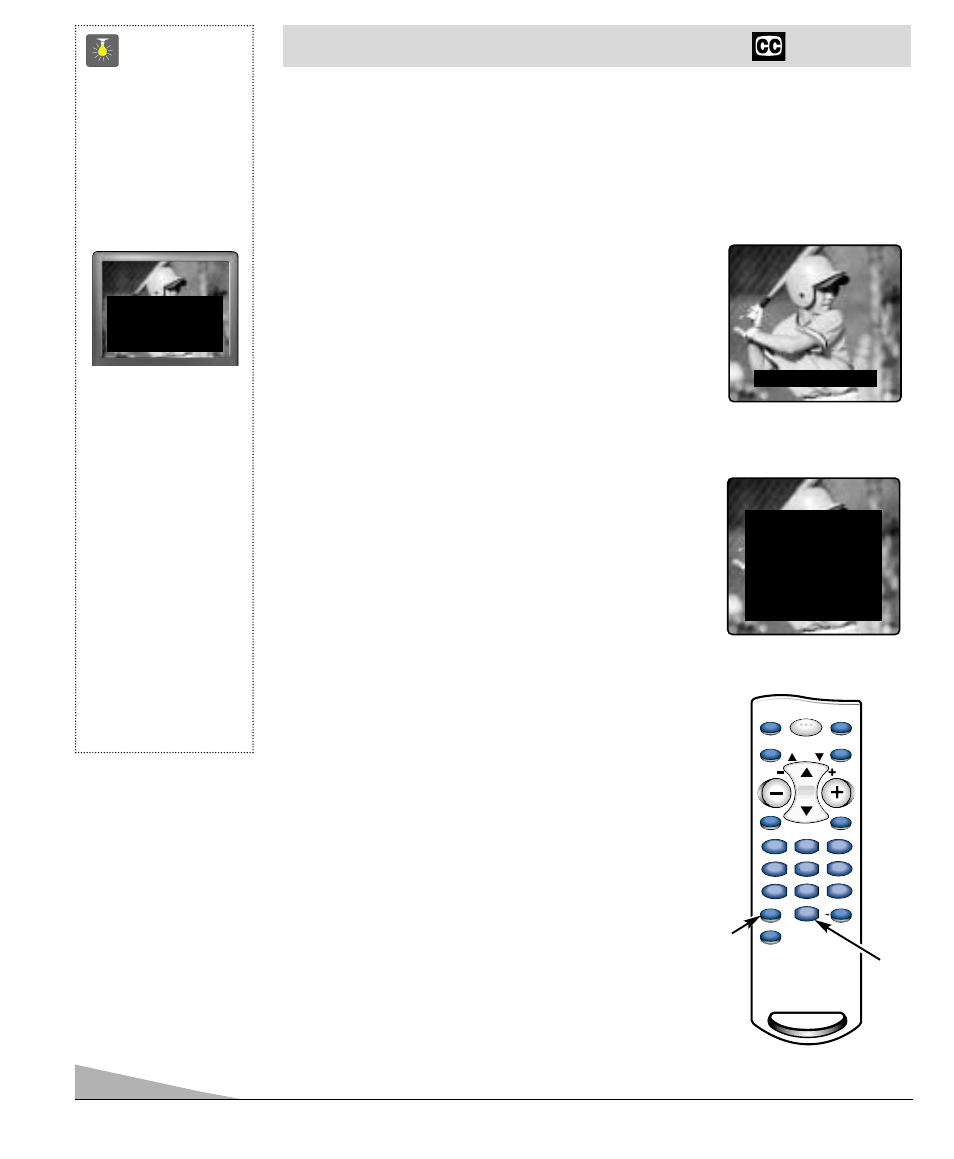 Closed-captioning, Quicktips, Setting captions | Fisher PC-27S10 User Manual | Page 12 / 36