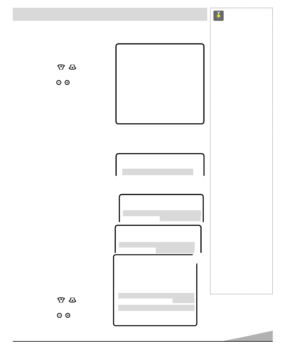 Ajustes del tv, Como hacer los ajustes, Ajuste el modo de audio | Ajuste de imagen/sonido, Consejos rápidos, Siga siempre las instruc- ciones de la pantalla, La flecha ( ➧) indica el modo o selección actual | Fisher PC-27S10 User Manual | Page 23 / 36