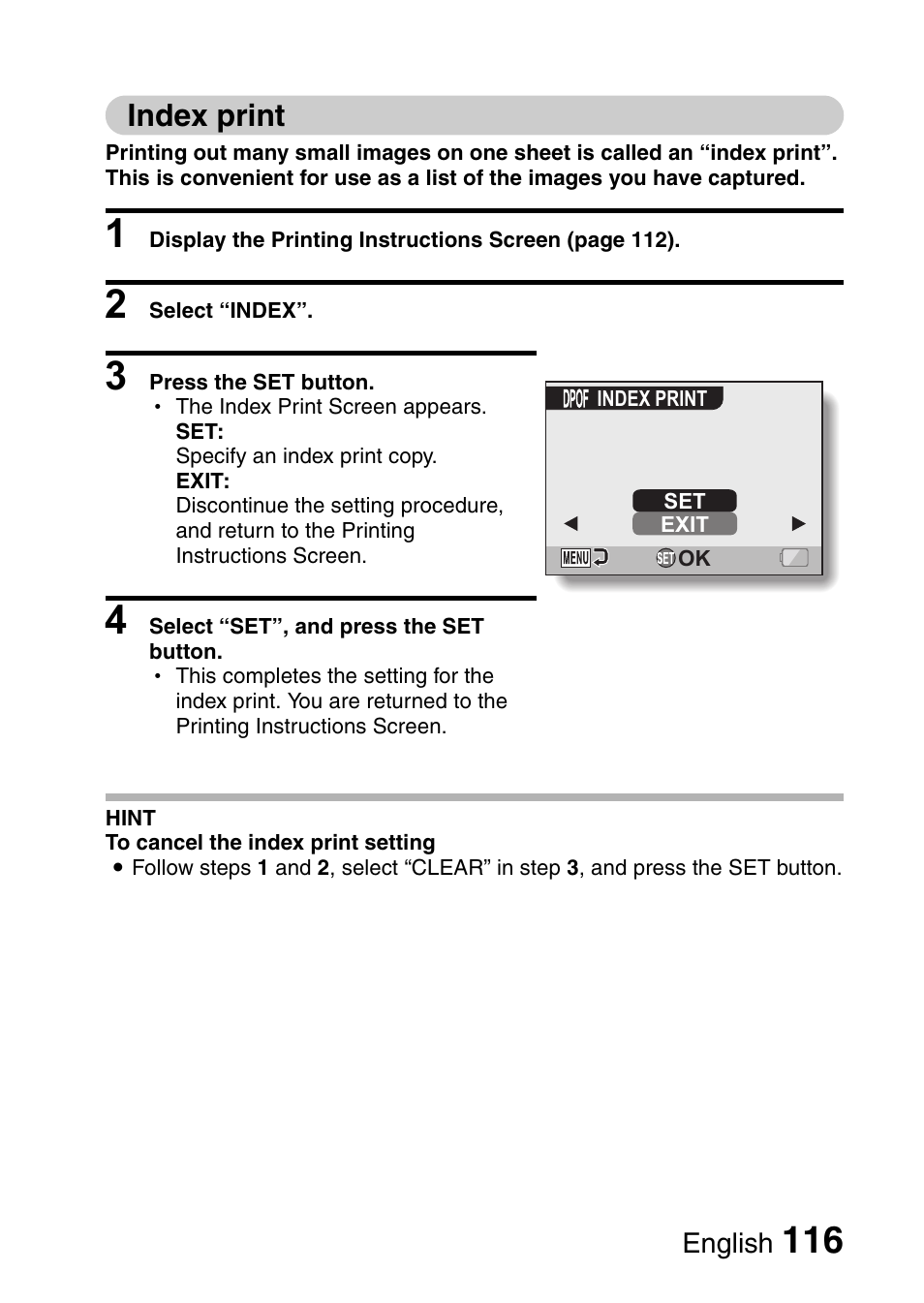 Index print | Fisher VPC-CG6GX User Manual | Page 130 / 202