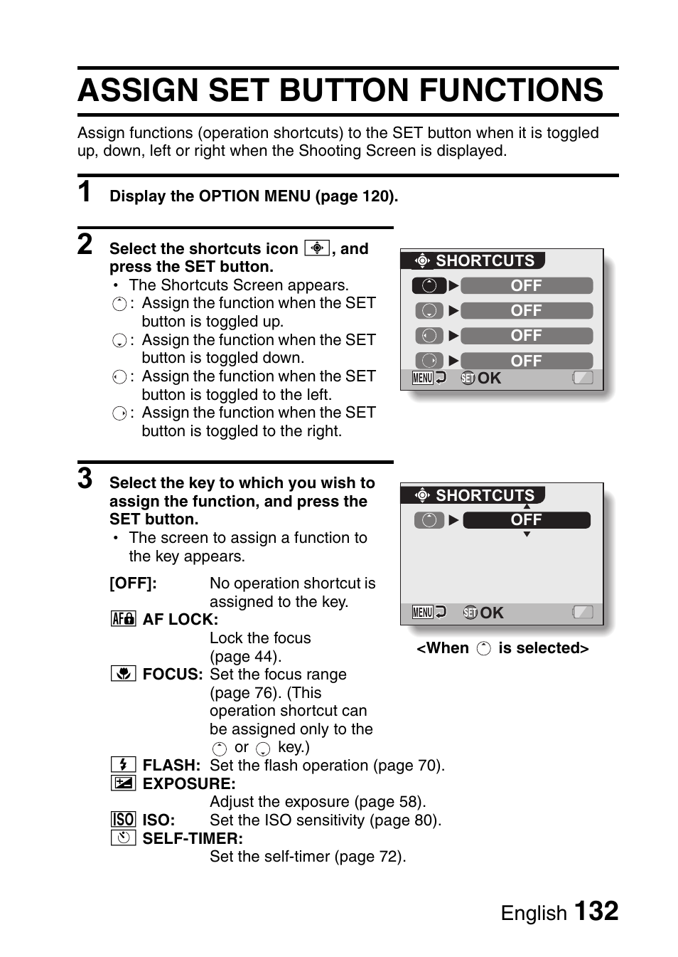Assign set button functions, English | Fisher VPC-CG6GX User Manual | Page 146 / 202