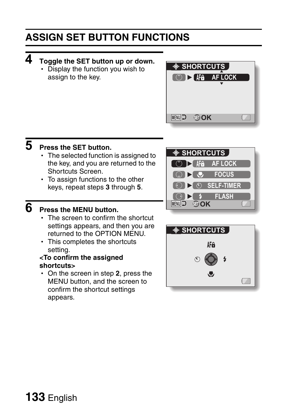 Assign set button functions, English | Fisher VPC-CG6GX User Manual | Page 147 / 202