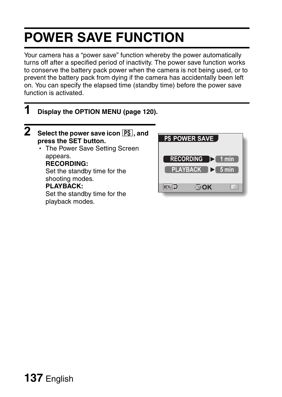 Power save function | Fisher VPC-CG6GX User Manual | Page 151 / 202