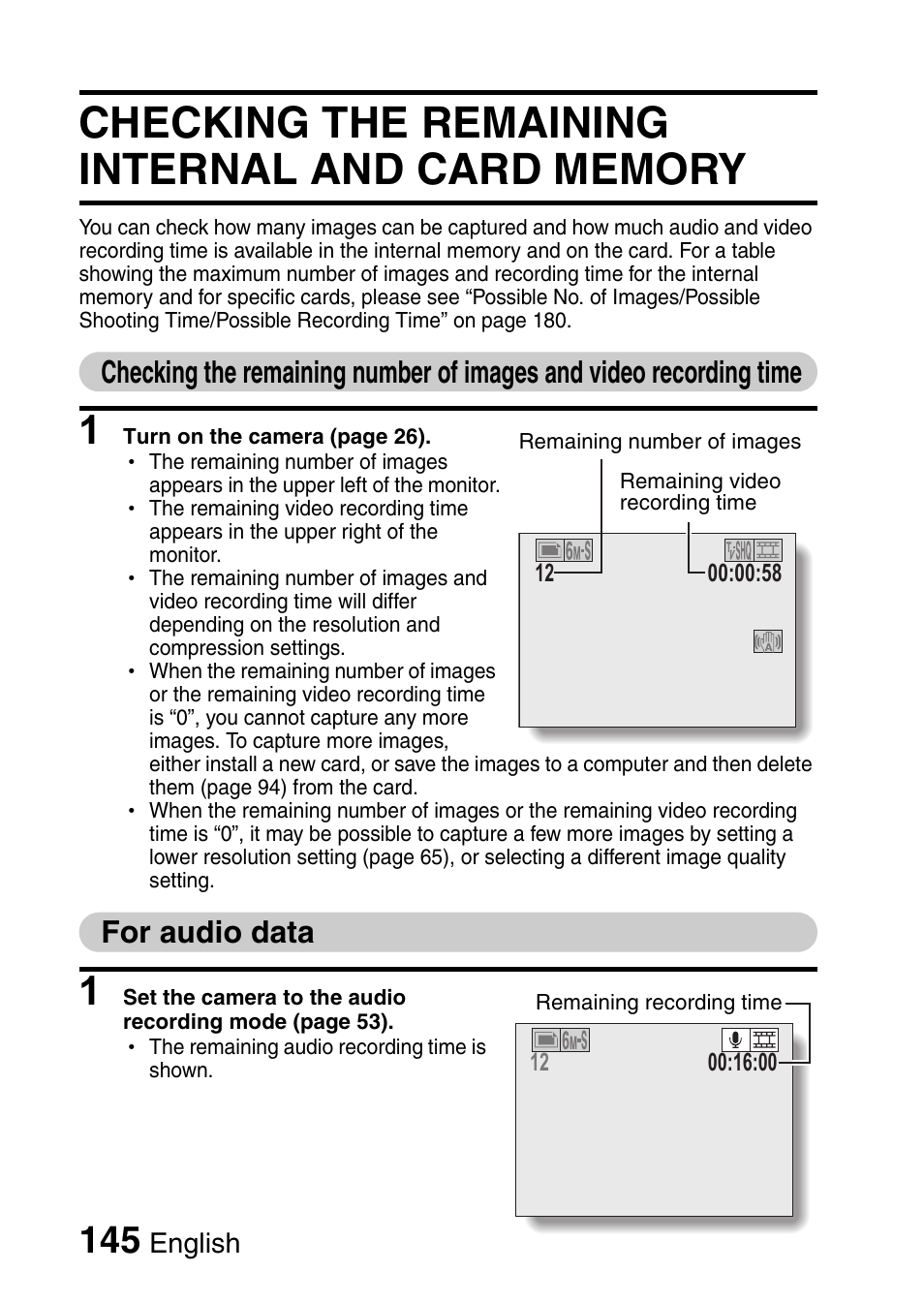 For audio data | Fisher VPC-CG6GX User Manual | Page 159 / 202