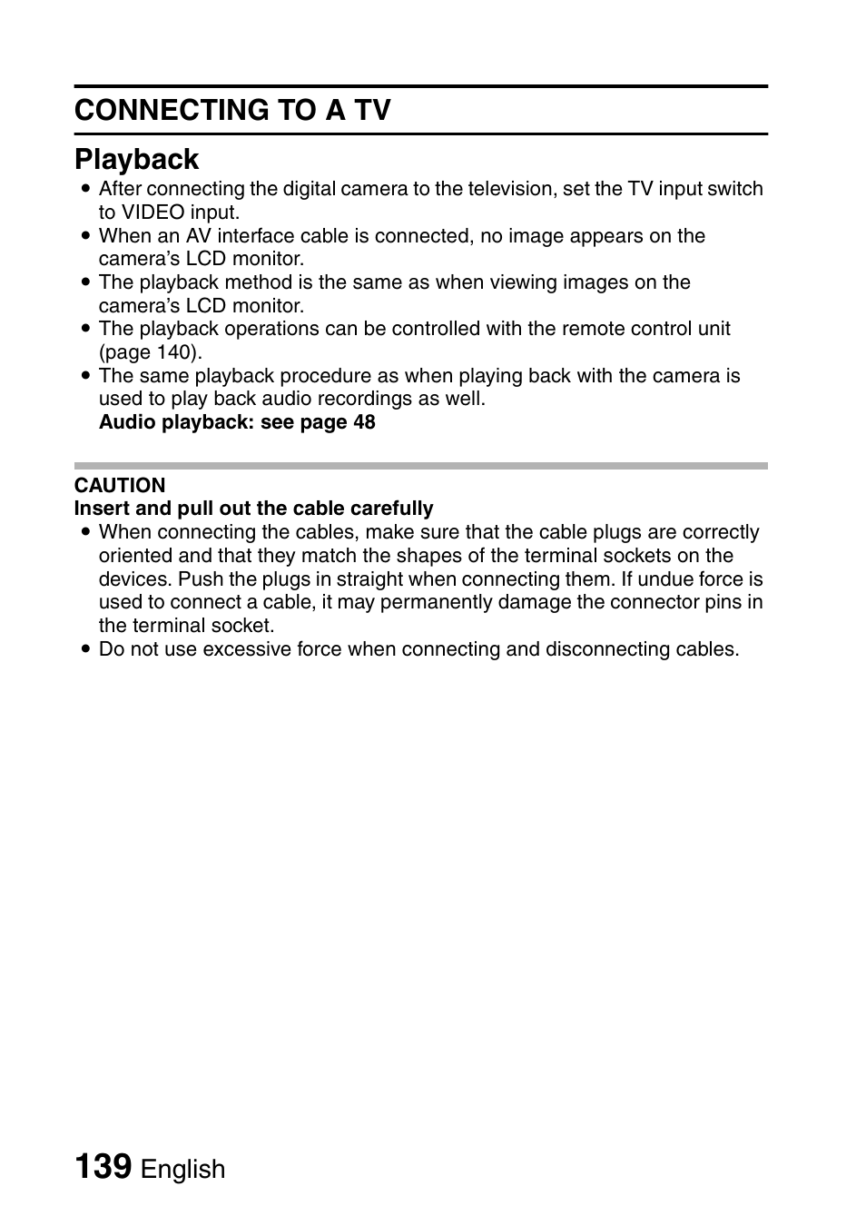 Connecting to a tv playback, English | Fisher VPC-C6 User Manual | Page 145 / 192
