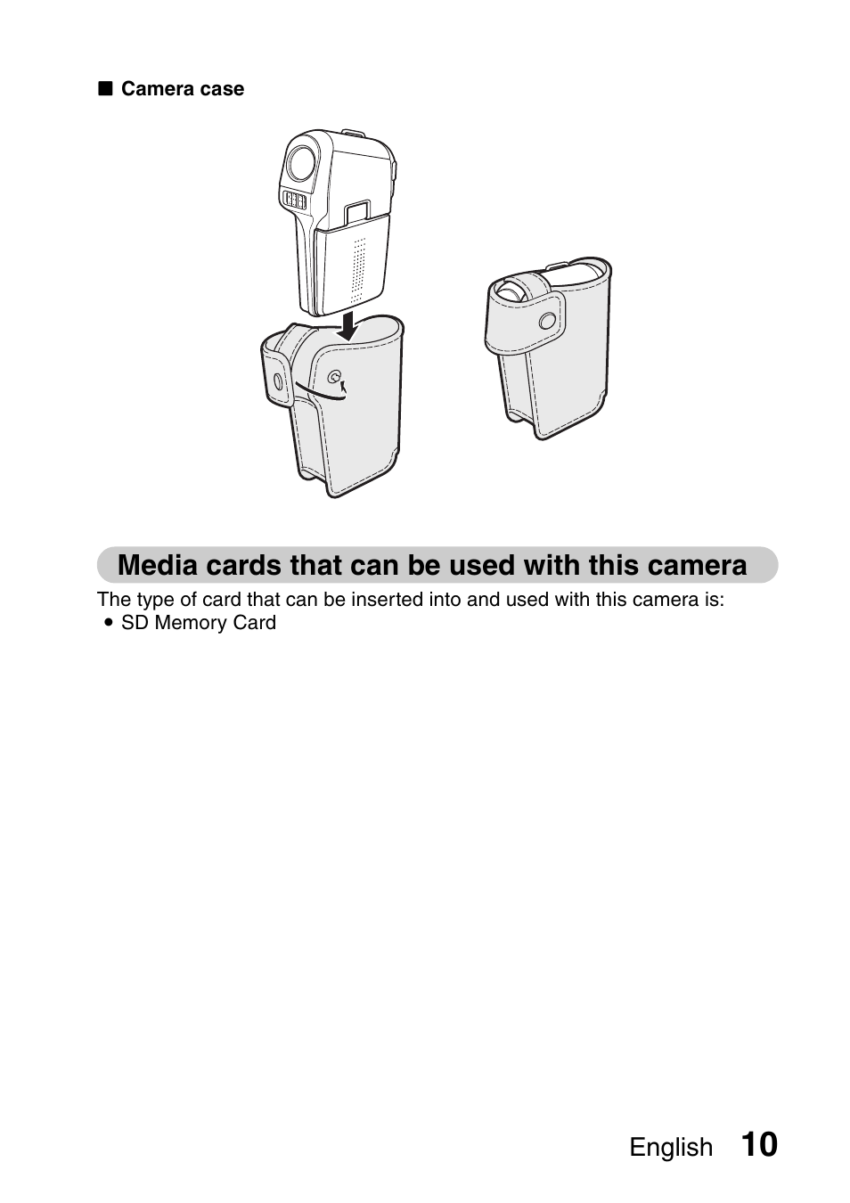 Media cards that can be used with this camera | Fisher VPC-C6 User Manual | Page 16 / 192