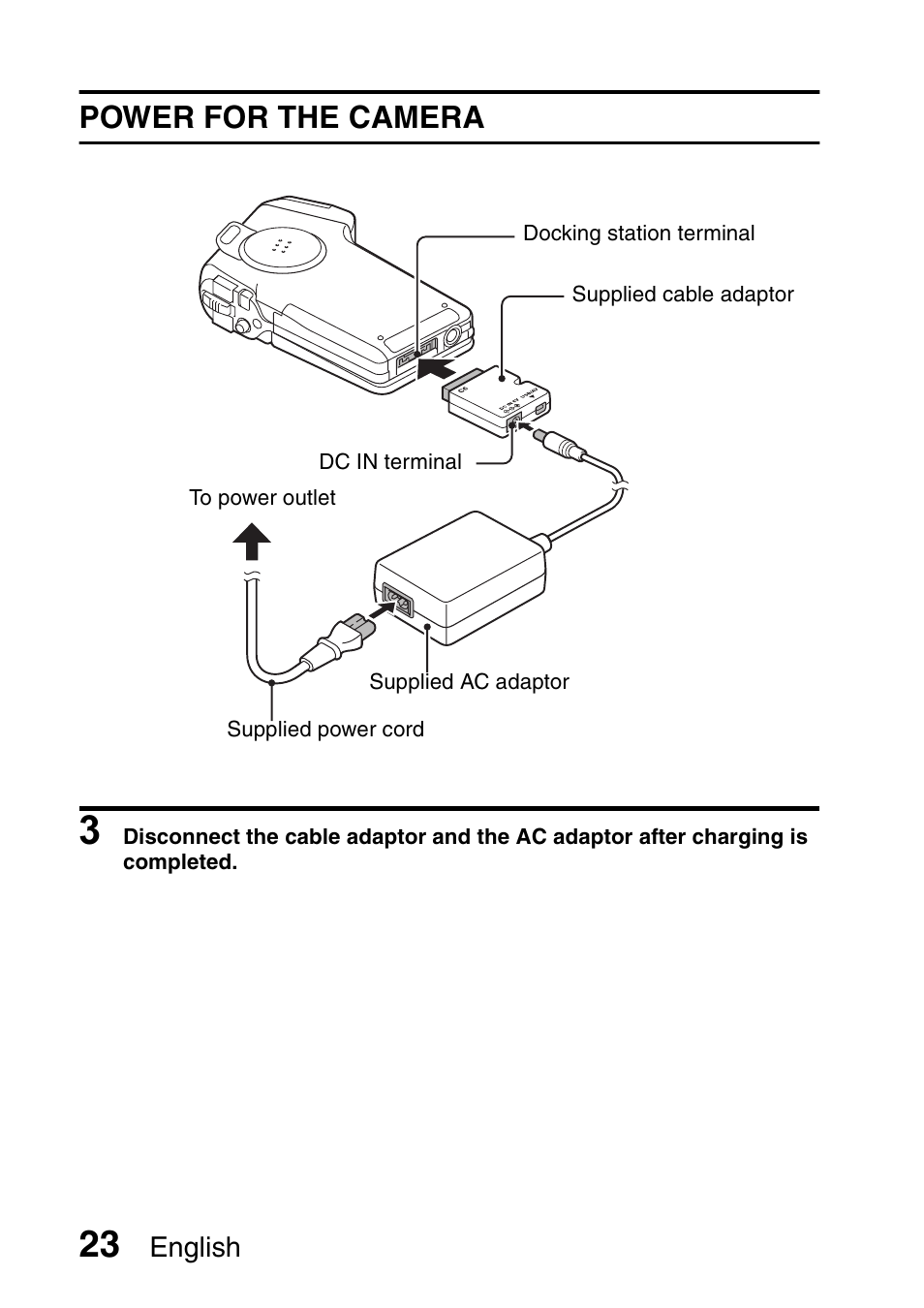 Power for the camera | Fisher VPC-C6 User Manual | Page 29 / 192