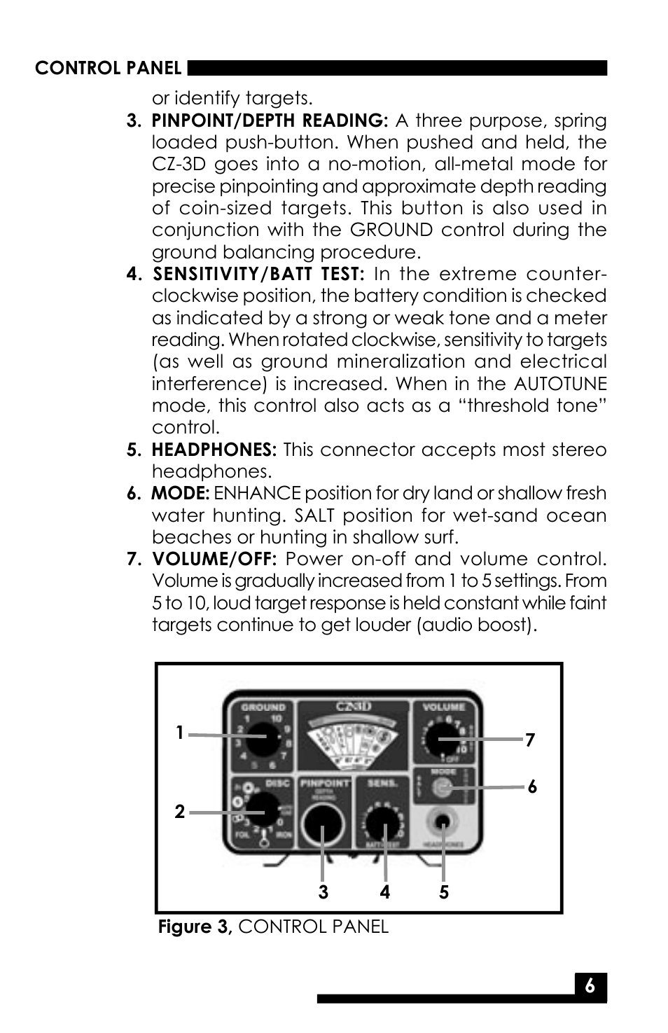 Fisher M-SCOPE CZ-3D User Manual | Page 8 / 32