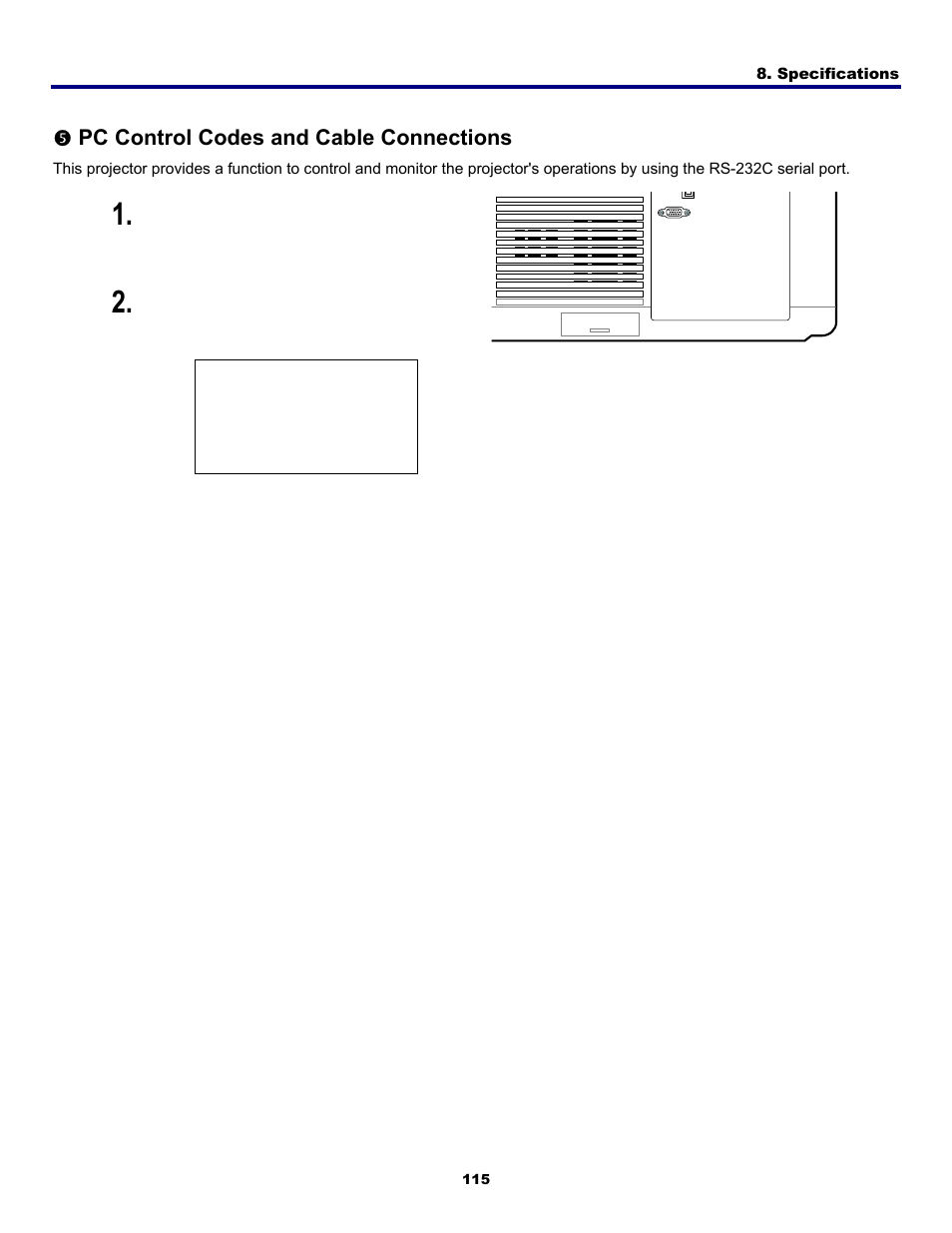 5) pc control codes and cable connections, Functional execution command table, Pc c | Ontrol, Odes and, Able, Onnections | Fisher PDG-DWT50L User Manual | Page 124 / 135
