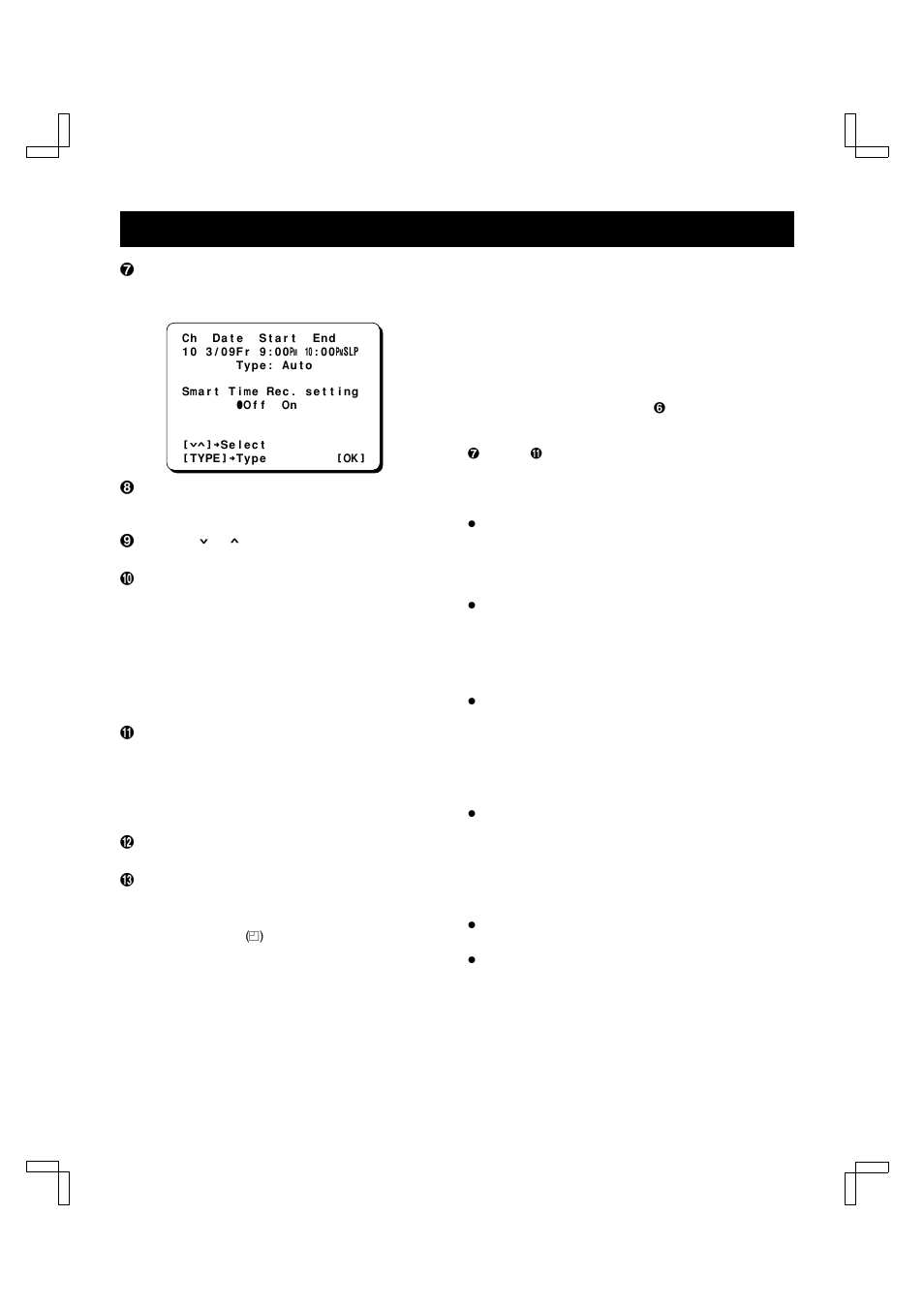 Program timer recording, Smart time record function | Fisher FVH-T610 User Manual | Page 35 / 42