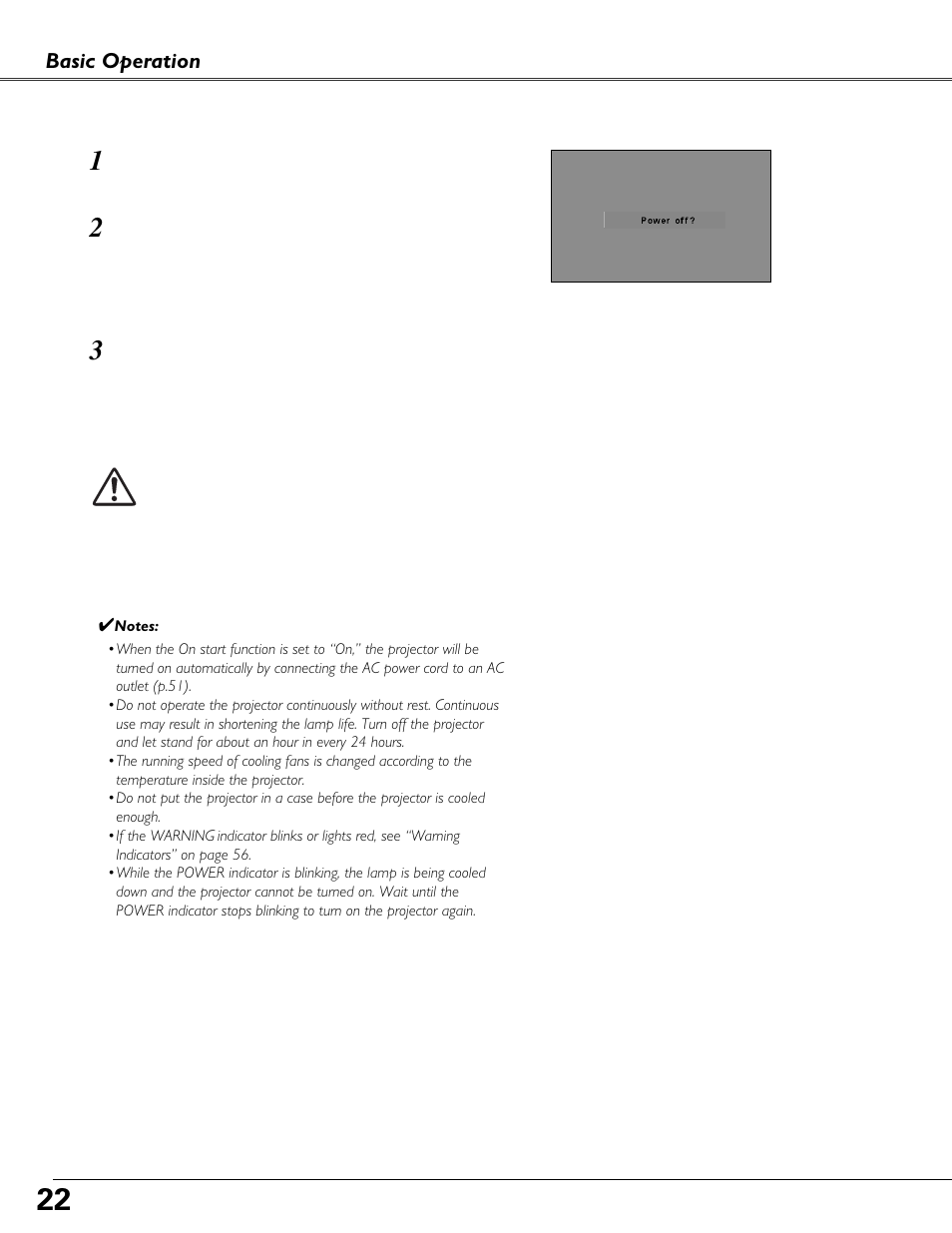 Turning off the projector | Fisher PLC-XU87 User Manual | Page 22 / 73