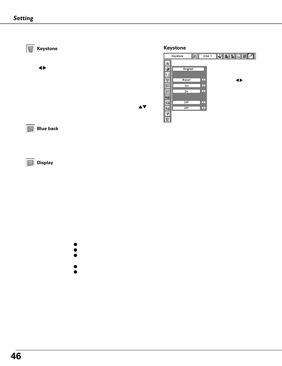 Setting | Fisher PLC-XU87 User Manual | Page 46 / 73