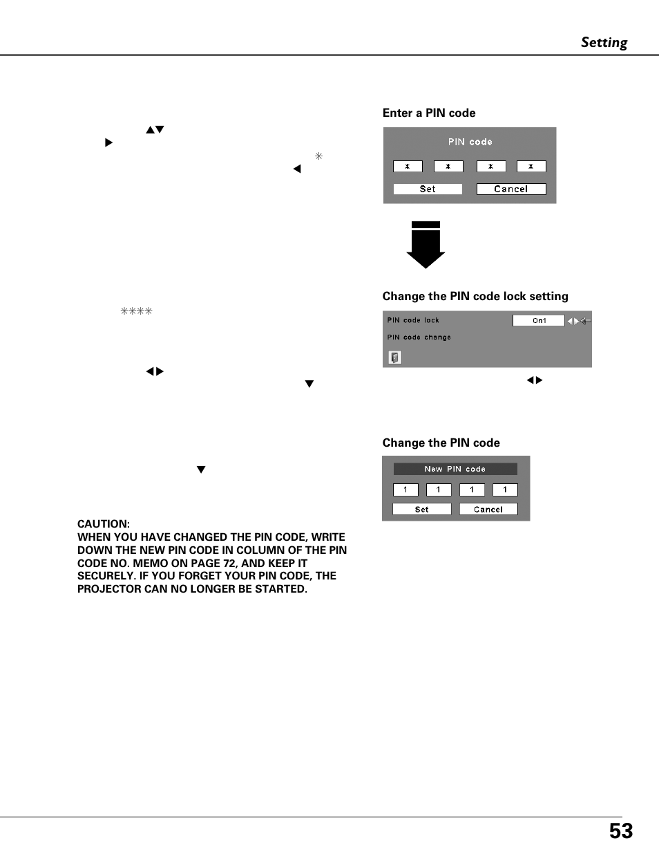 Setting | Fisher PLC-XU87 User Manual | Page 53 / 73