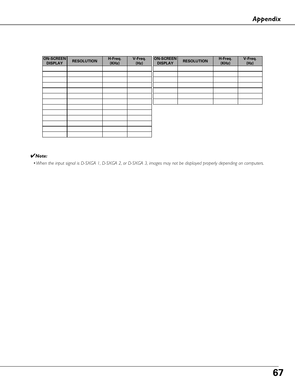 Appendix | Fisher PLC-XU87 User Manual | Page 67 / 73