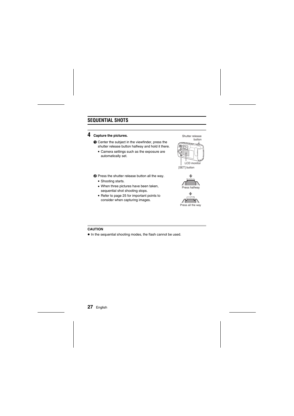 Sequential shots | Fisher VPC-R1 User Manual | Page 32 / 87
