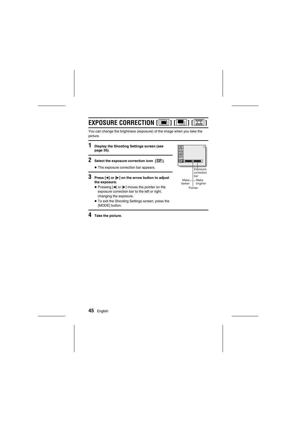 Exposure correction [ v ] [ x ] [ w | Fisher VPC-R1 User Manual | Page 50 / 87