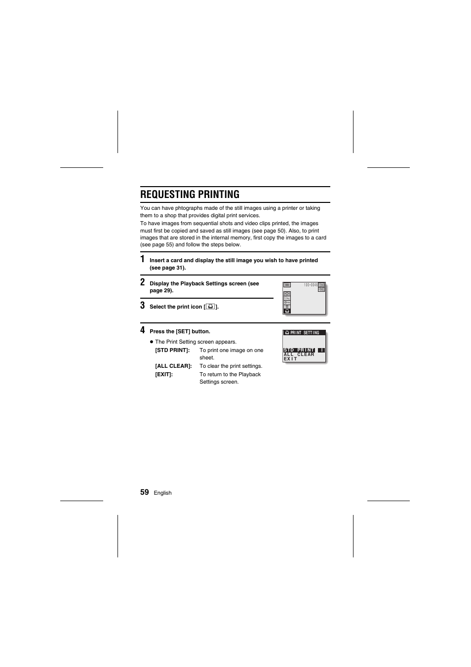 Requesting printing | Fisher VPC-R1 User Manual | Page 64 / 87