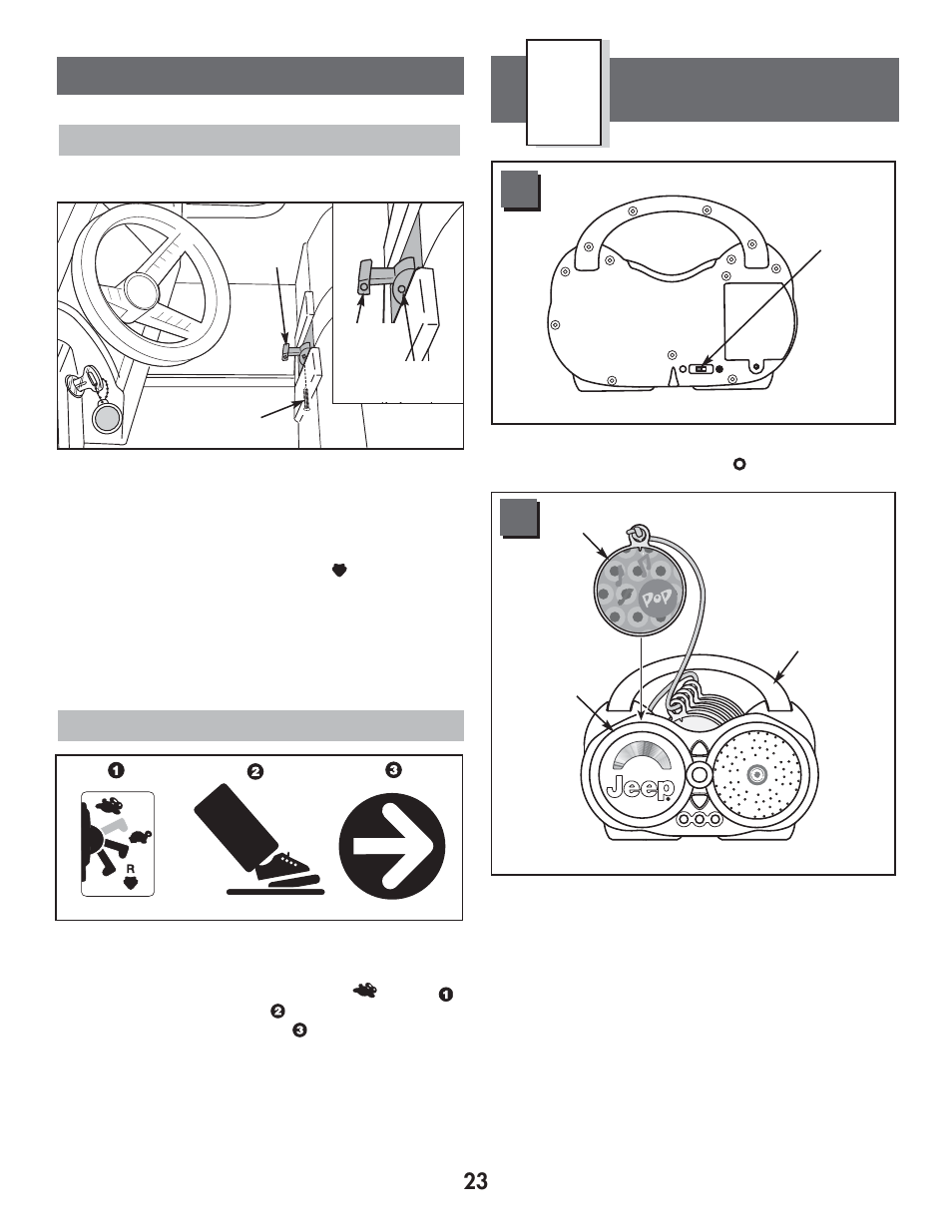 How to operate the cd player, How to operate your vehicle, 23 to drive | Advanced use - high speed drive | Fisher 77770 User Manual | Page 23 / 32