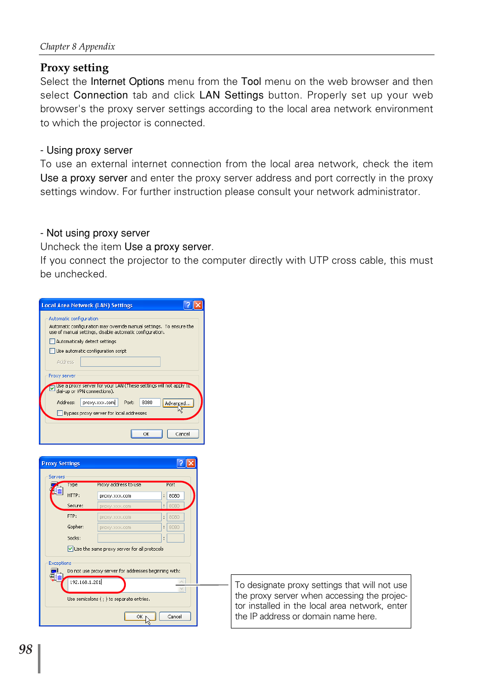 Fisher PJ-Net User Manual | Page 98 / 114