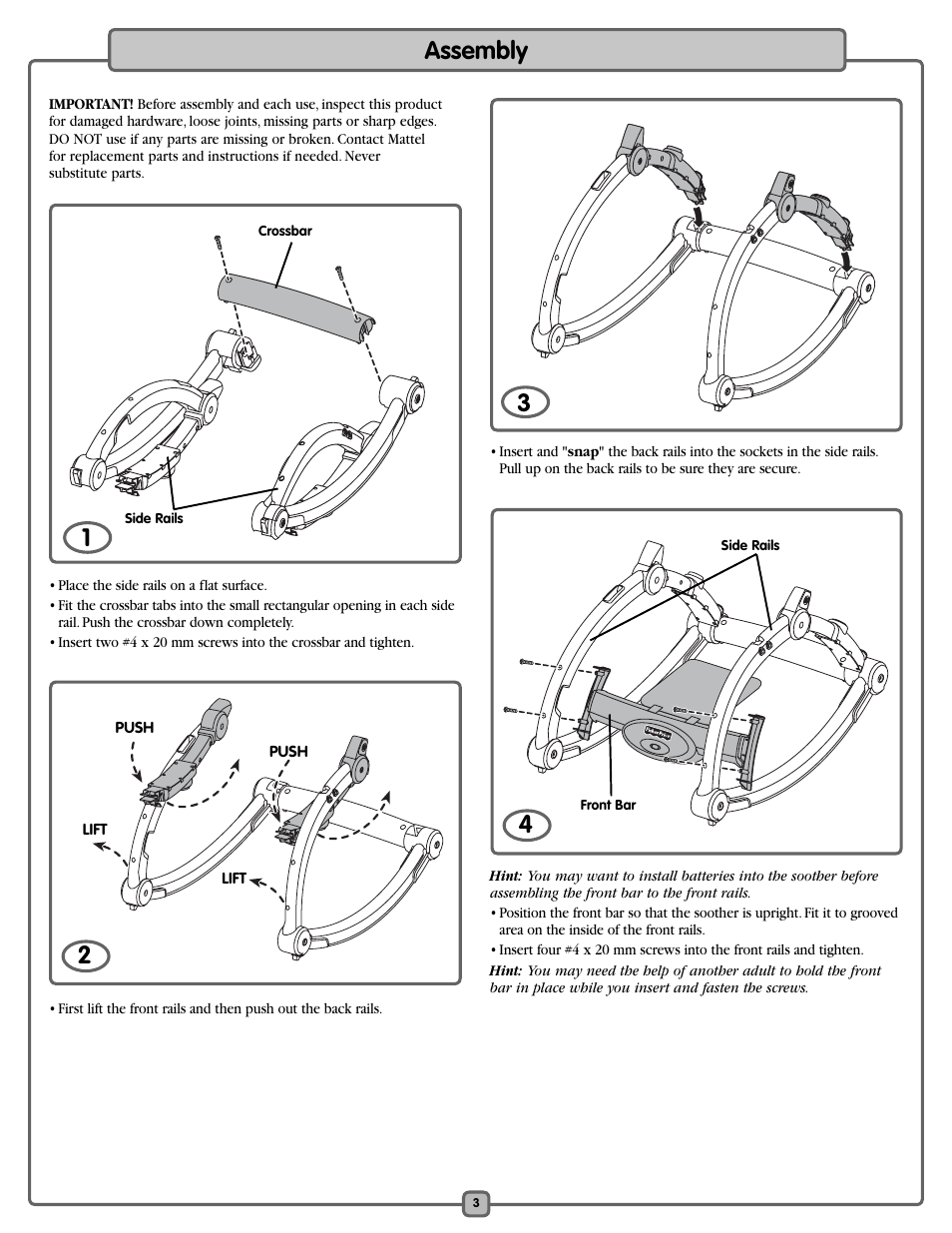 Assembly | Fisher LO540 User Manual | Page 3 / 12