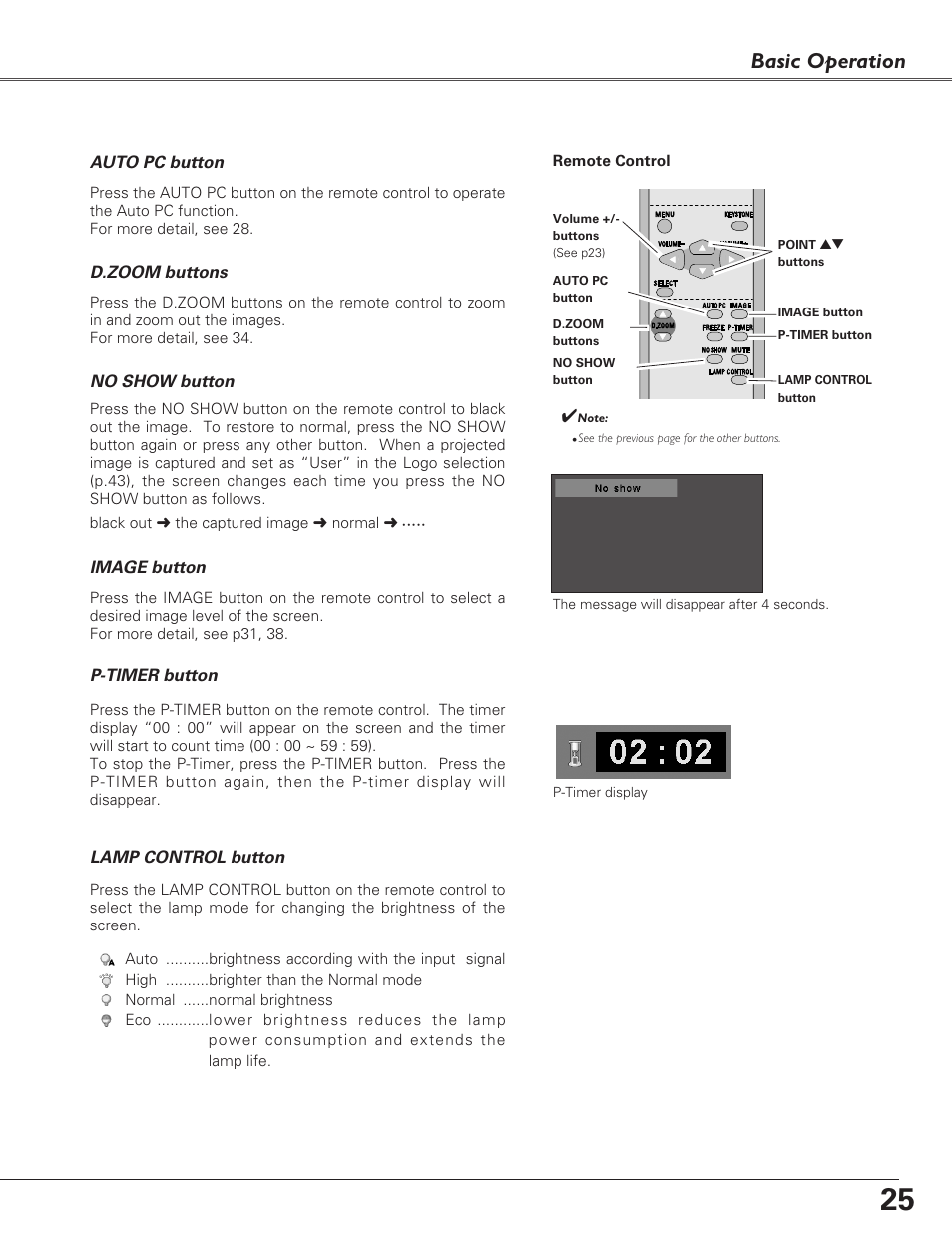 Basic operation | Fisher PLC-XU100 User Manual | Page 25 / 66