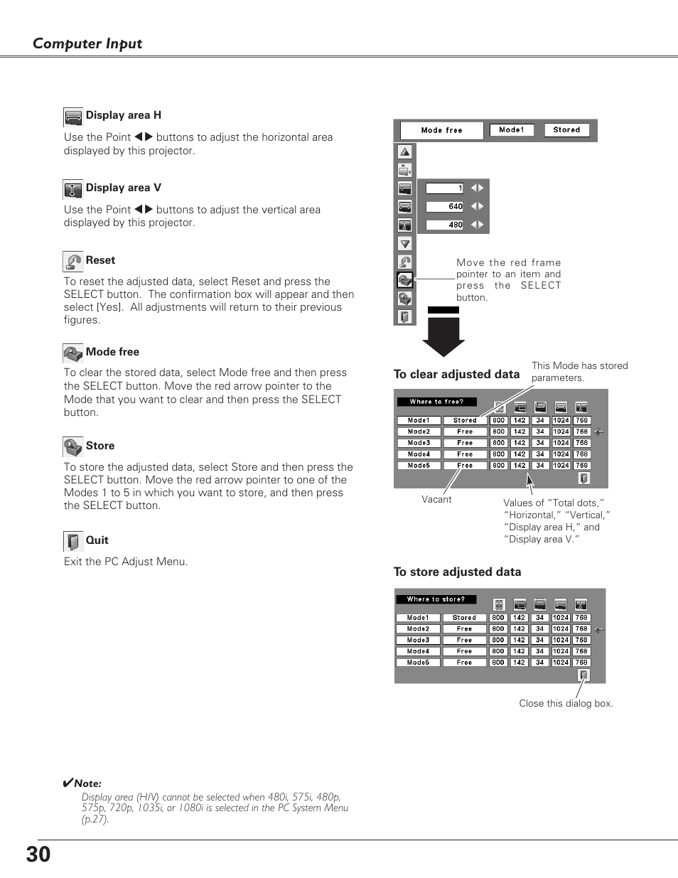 Computer input | Fisher PLC-XU100 User Manual | Page 30 / 66