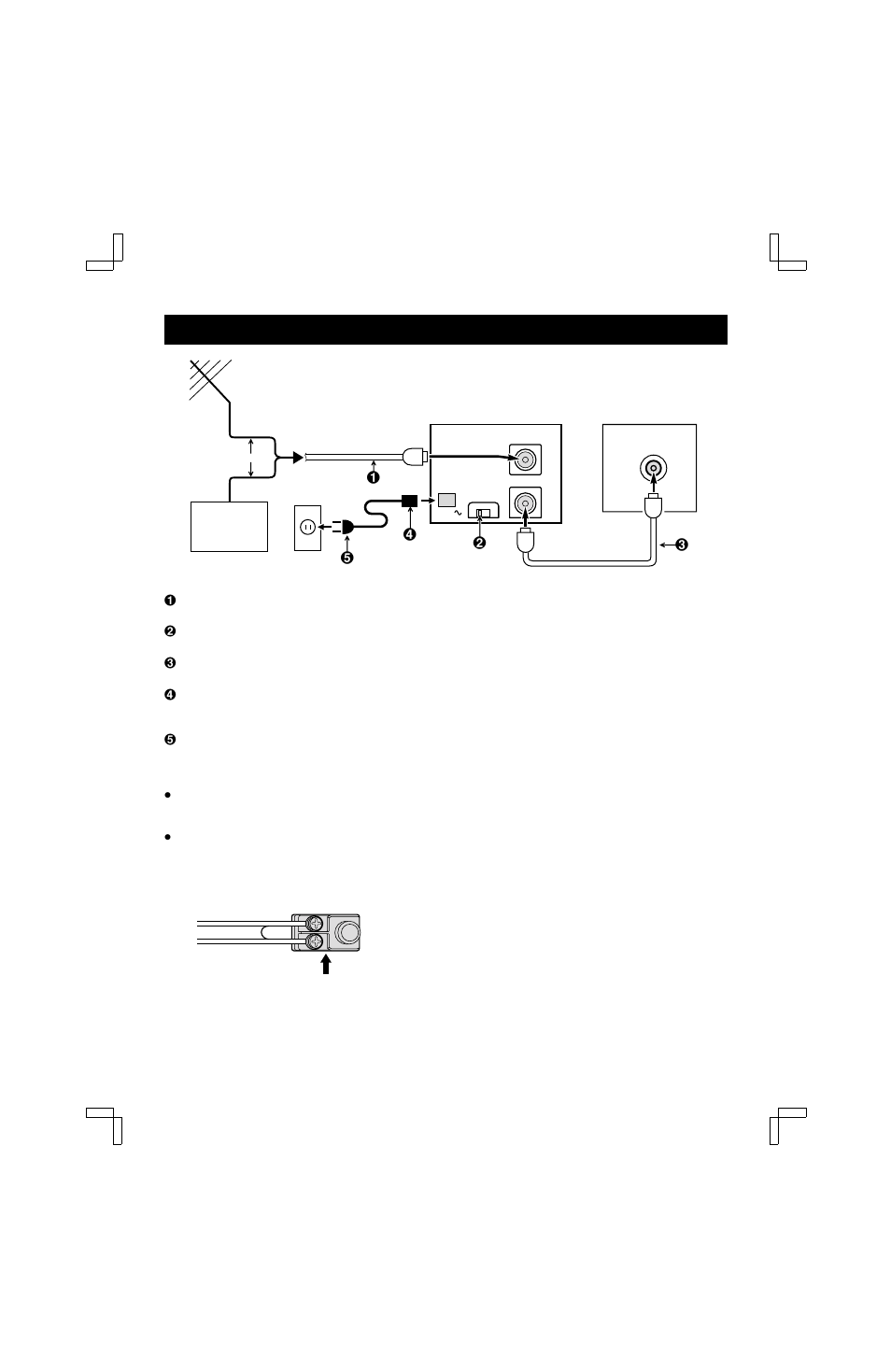 Basic antenna/cable connections, Channel switch setting | Fisher FVH-E439 User Manual | Page 11 / 40