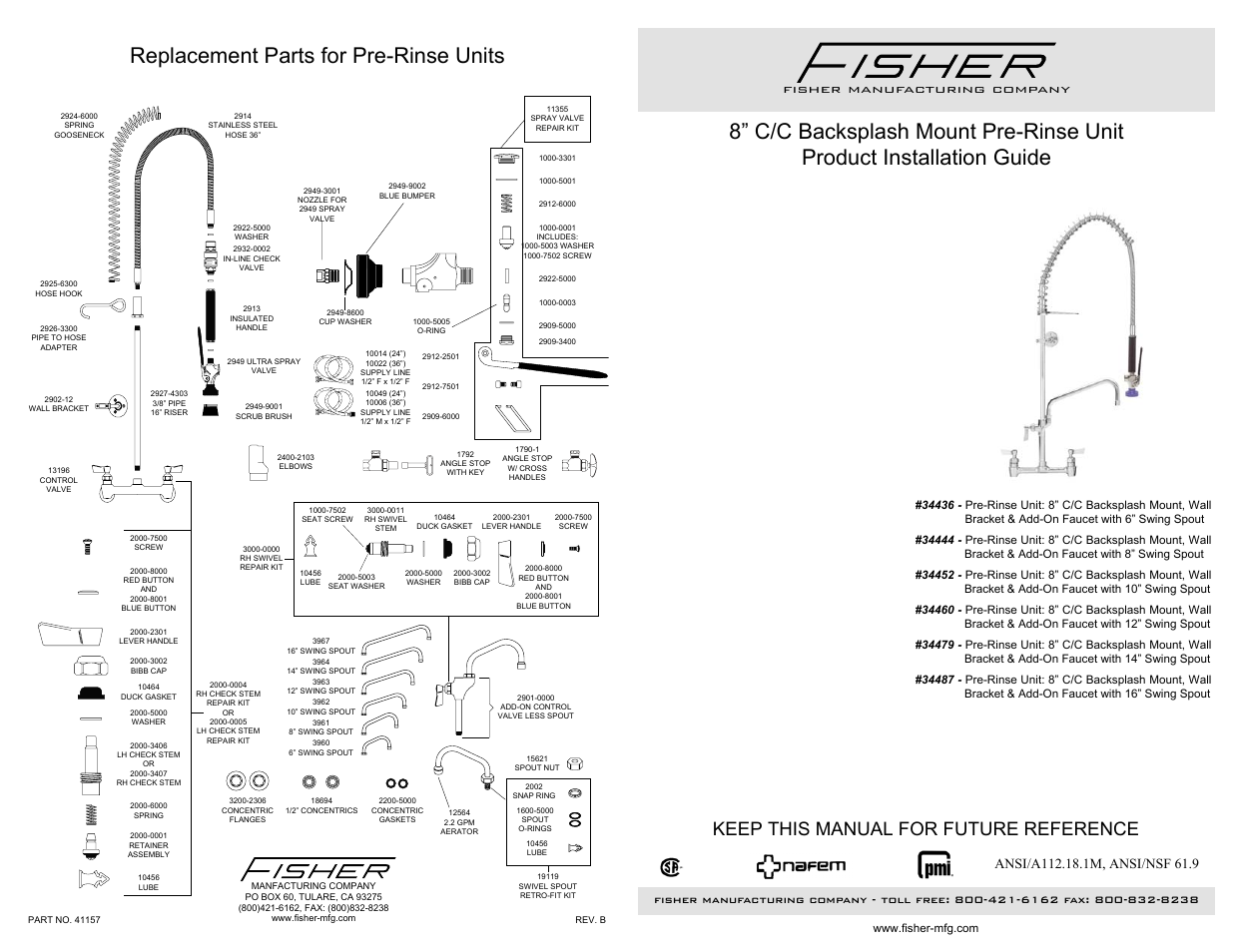 Fisher 34436 User Manual | 2 pages