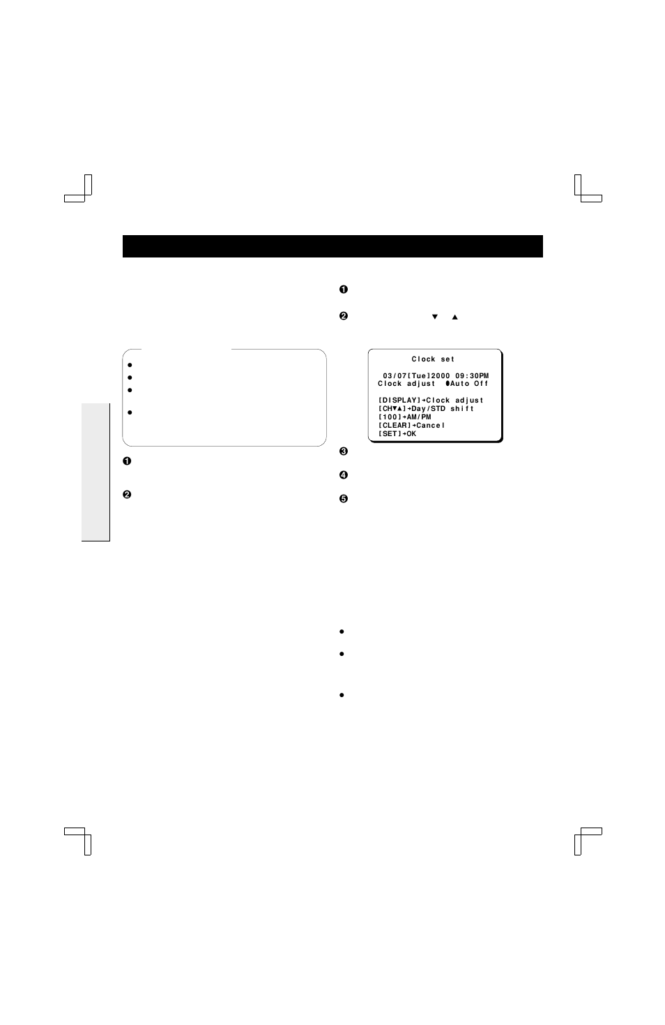 Setting the clock | Fisher FVH-T619 User Manual | Page 20 / 42