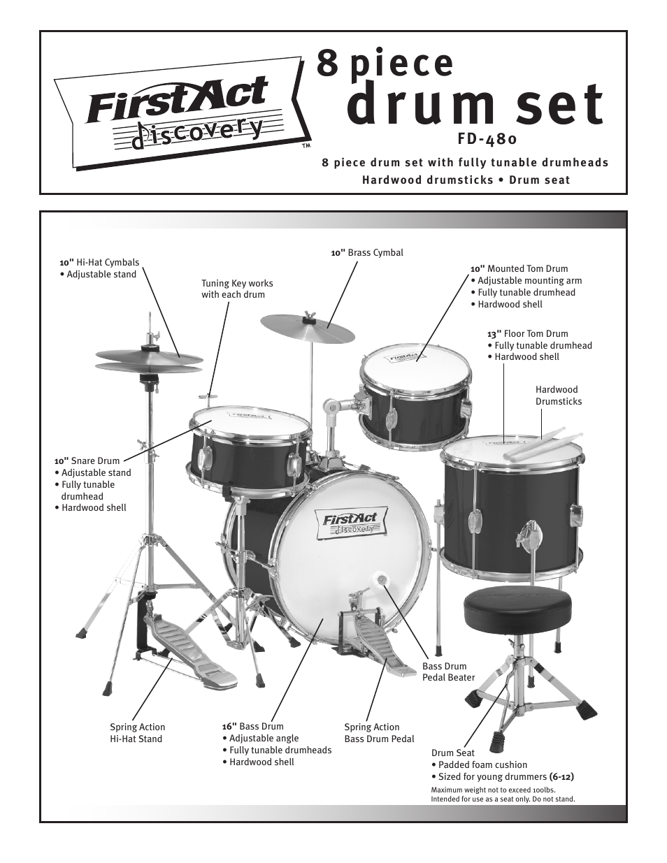 First Act FD-480 User Manual | 4 pages