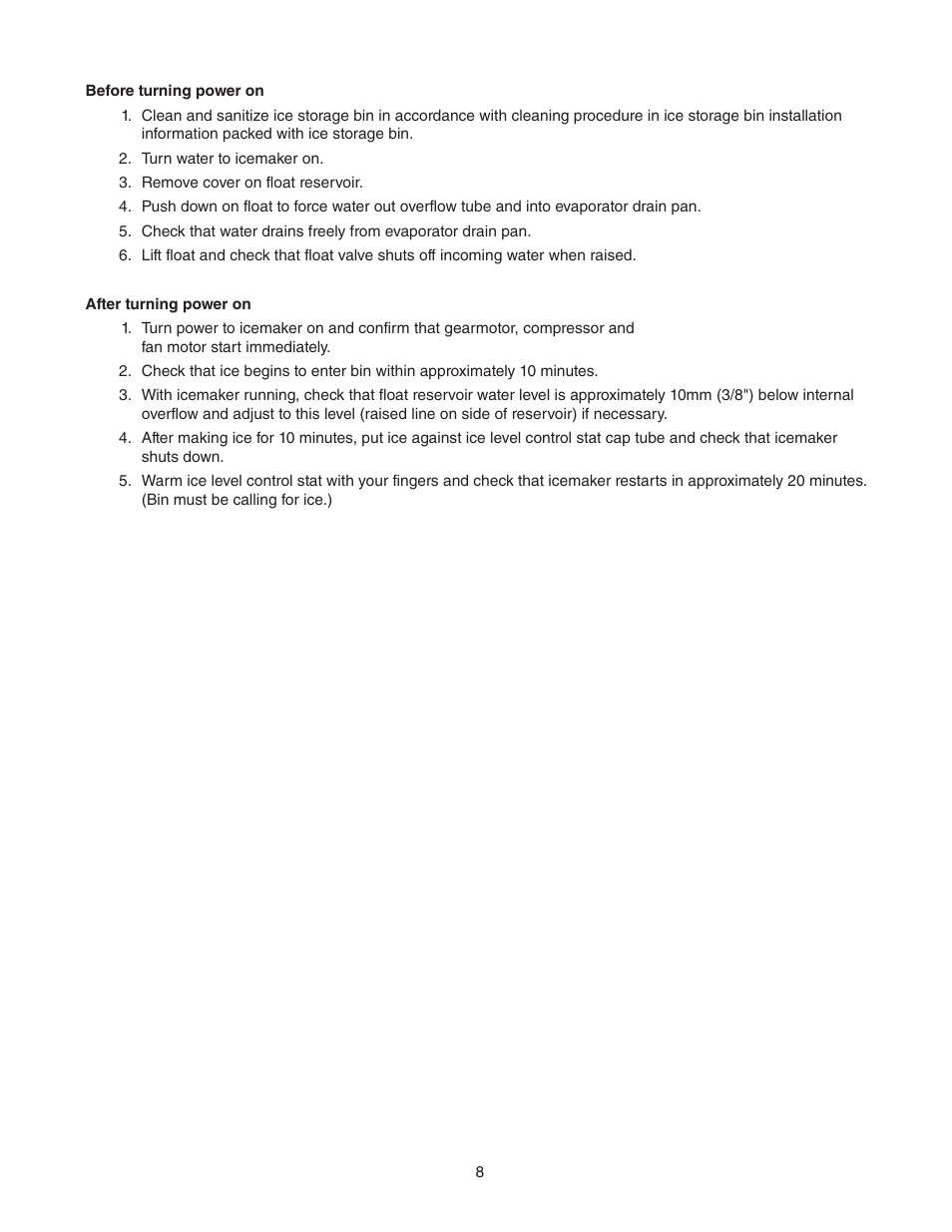 Follett MCC400A/W User Manual | Page 8 / 40