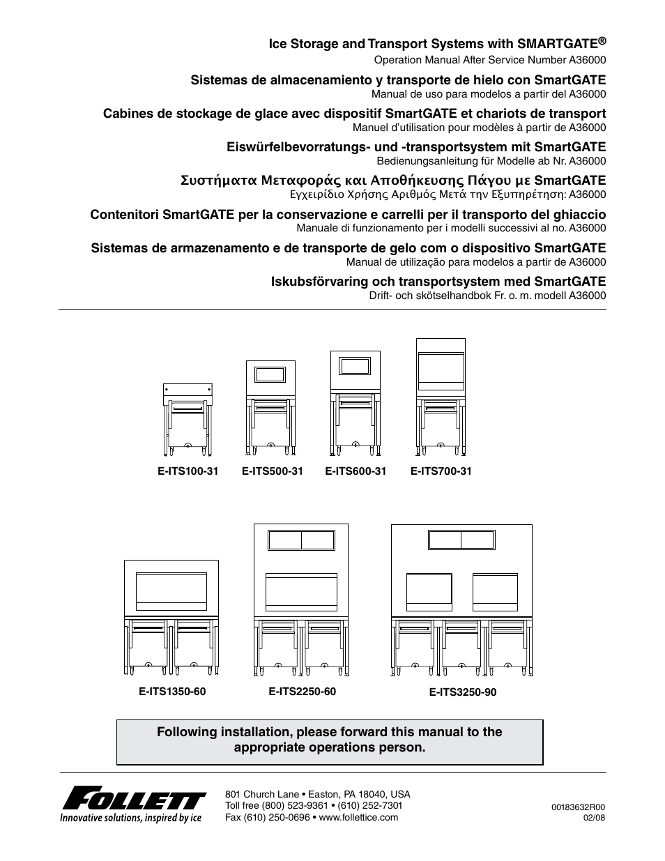 Follett E-ITS3250-90 User Manual | 42 pages