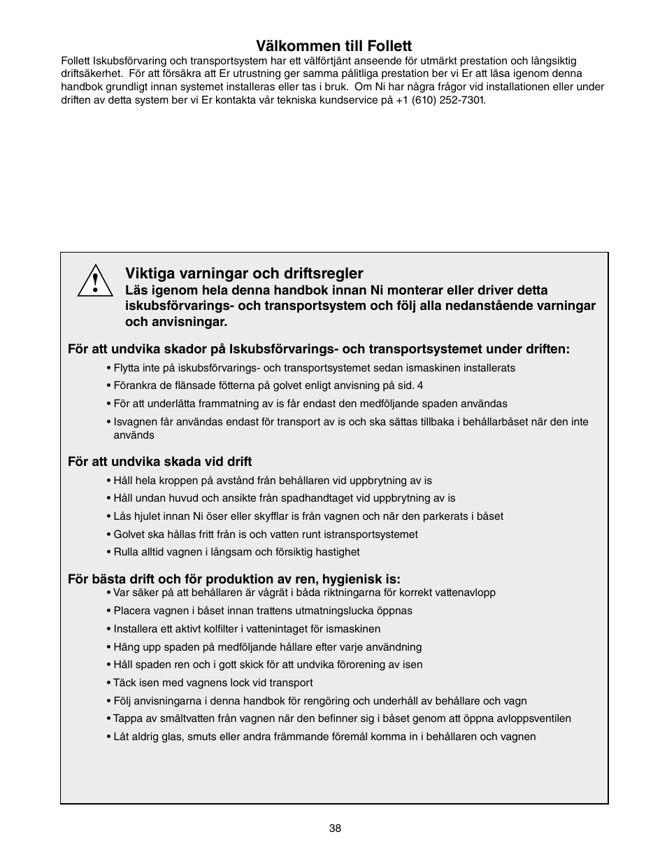 Follett E-ITS3250-90 User Manual | Page 38 / 42