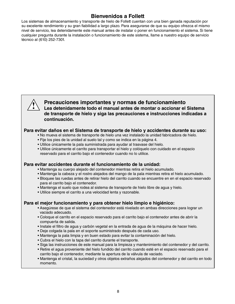Bienvenidos a follett | Follett E-ITS3250-90 User Manual | Page 8 / 42