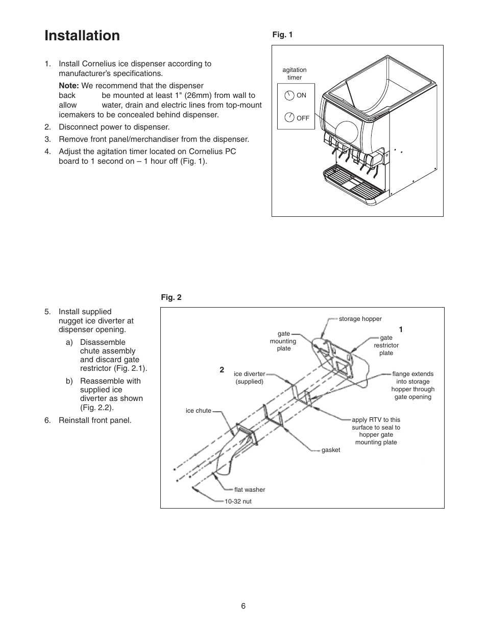 Installation | Follett 400 Series User Manual | Page 6 / 20