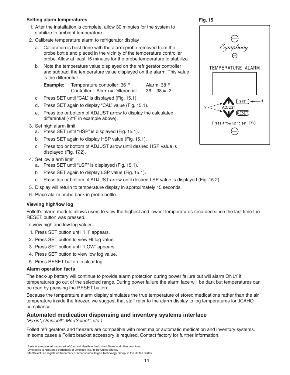 Follett FZR Series User Manual | Page 14 / 20