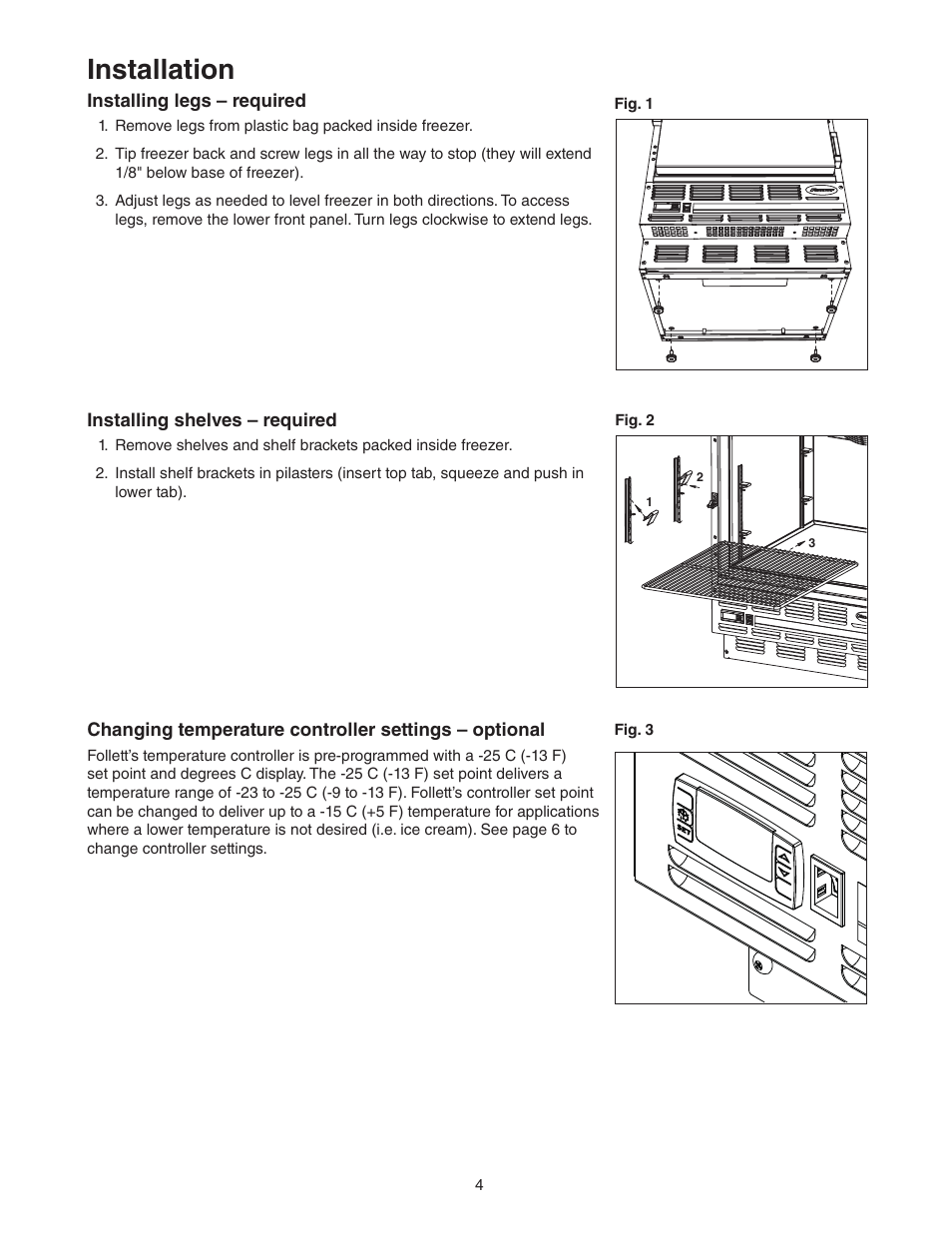 Installation | Follett FZR Series User Manual | Page 4 / 20