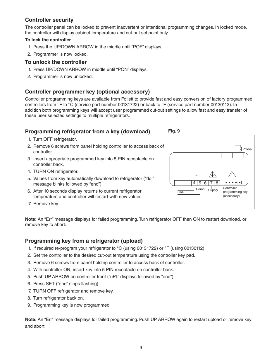 Follett REF Series User Manual | Page 9 / 20