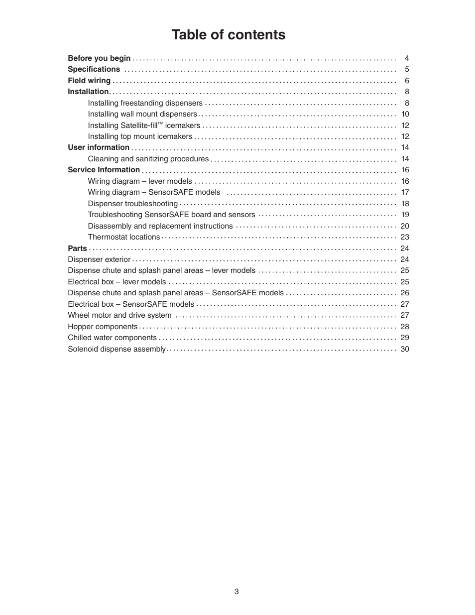 Follett 110CT400A/W User Manual | Page 3 / 32