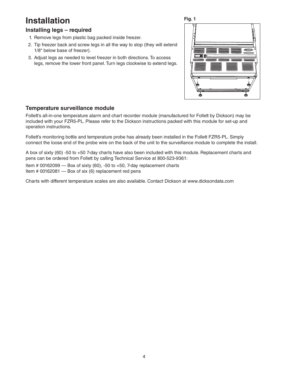 Installation | Follett C45184 User Manual | Page 4 / 16