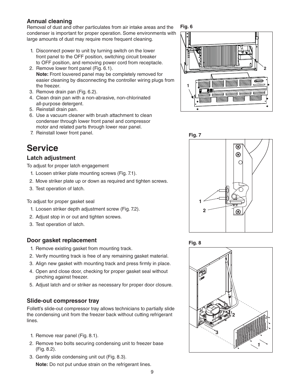 Service | Follett C45184 User Manual | Page 9 / 16