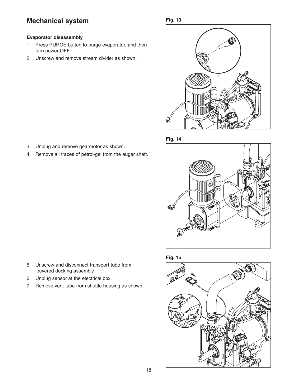 Mechanical system | Follett HCC1000A User Manual | Page 18 / 40