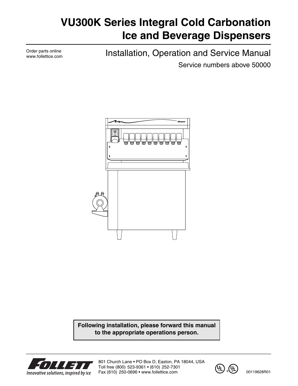 Follett 00119628R01 User Manual | 24 pages